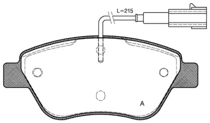 Комплект тормозных колодок OPEN PARTS BPA0858.01