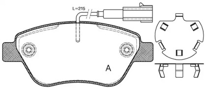 Комплект тормозных колодок OPEN PARTS BPA0858.32