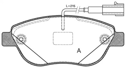 Комплект тормозных колодок OPEN PARTS BPA0859.12