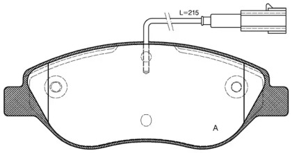 Комплект тормозных колодок OPEN PARTS BPA0860.02