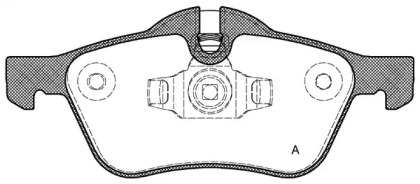 Комплект тормозных колодок OPEN PARTS BPA0864.00