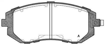 Комплект тормозных колодок OPEN PARTS BPA0951.02