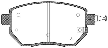 Комплект тормозных колодок OPEN PARTS BPA0985.02