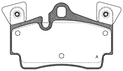 Комплект тормозных колодок OPEN PARTS BPA0996.10