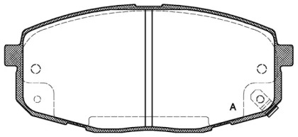 Комплект тормозных колодок OPEN PARTS BPA1038.02