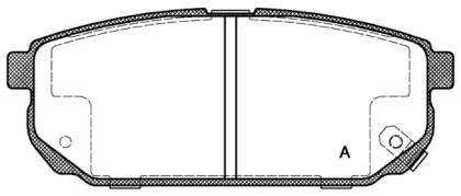 Комплект тормозных колодок OPEN PARTS BPA1042.02