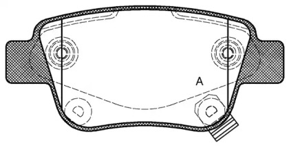 Комплект тормозных колодок OPEN PARTS BPA1047.02