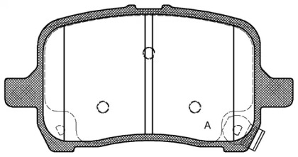 Комплект тормозных колодок OPEN PARTS BPA1089.22