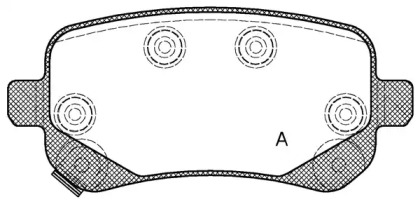 Комплект тормозных колодок OPEN PARTS BPA1095.02