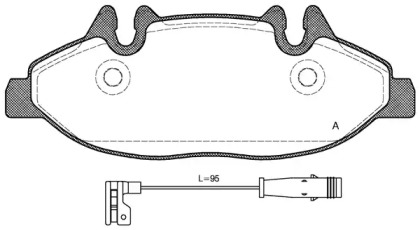 Комплект тормозных колодок OPEN PARTS BPA1109.02