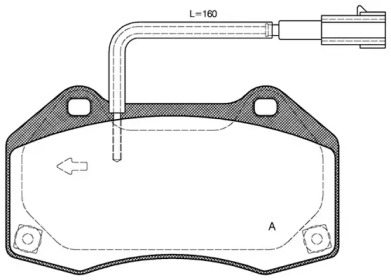 Комплект тормозных колодок OPEN PARTS BPA1113.10