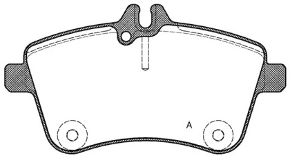 Комплект тормозных колодок OPEN PARTS BPA1130.00