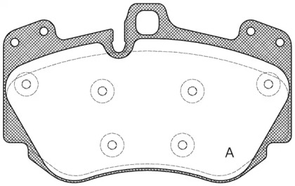 Комплект тормозных колодок OPEN PARTS BPA1140.10