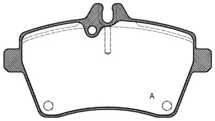 Комплект тормозных колодок OPEN PARTS BPA1144.00