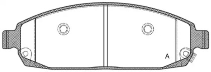 Комплект тормозных колодок OPEN PARTS BPA1173.02