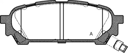 Комплект тормозных колодок OPEN PARTS BPA1176.01