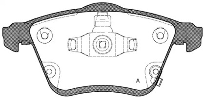 Комплект тормозных колодок OPEN PARTS BPA1182.02