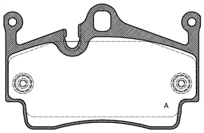 Комплект тормозных колодок OPEN PARTS BPA1191.00