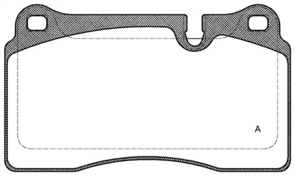 Комплект тормозных колодок OPEN PARTS BPA1200.10