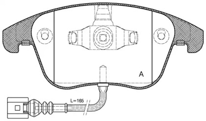 Комплект тормозных колодок OPEN PARTS BPA1219.21