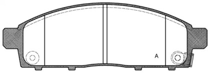 Комплект тормозных колодок OPEN PARTS BPA1242.01