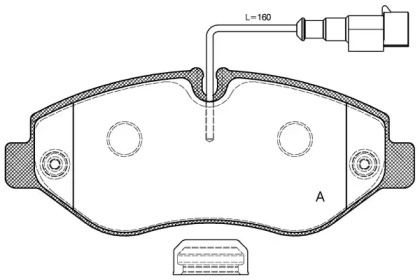 Комплект тормозных колодок OPEN PARTS BPA1245.02