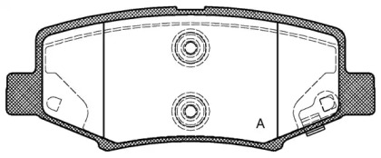 Комплект тормозных колодок OPEN PARTS BPA1264.02