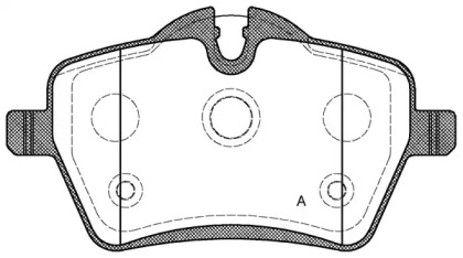 Комплект тормозных колодок OPEN PARTS BPA1277.00