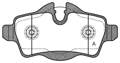 Комплект тормозных колодок OPEN PARTS BPA1344.00