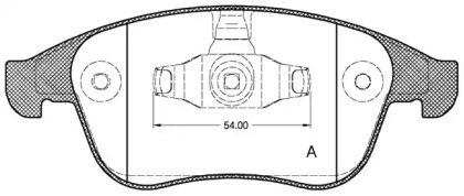 Комплект тормозных колодок OPEN PARTS BPA1350.00