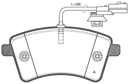 Комплект тормозных колодок OPEN PARTS BPA1351.01