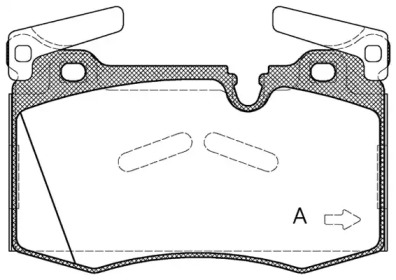 Комплект тормозных колодок OPEN PARTS BPA1374.00