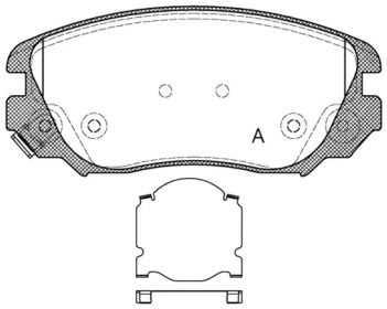 Комплект тормозных колодок OPEN PARTS BPA1385.02