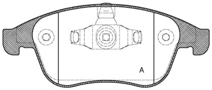 Комплект тормозных колодок OPEN PARTS BPA1389.00