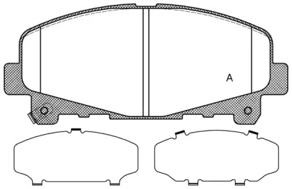 Комплект тормозных колодок OPEN PARTS BPA1390.02