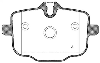 Комплект тормозных колодок OPEN PARTS BPA1433.00