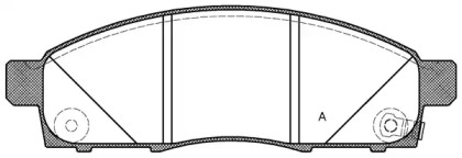 Комплект тормозных колодок OPEN PARTS BPA1434.02