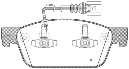 Комплект тормозных колодок OPEN PARTS BPA1440.01