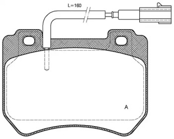 Комплект тормозных колодок OPEN PARTS BPA1444.01