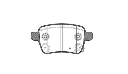 Комплект тормозных колодок OPEN PARTS BPA1450.12