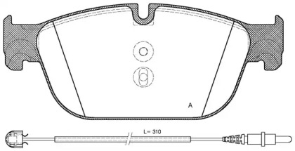 Комплект тормозных колодок OPEN PARTS BPA1451.01