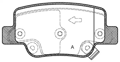 Комплект тормозных колодок OPEN PARTS BPA1452.02