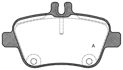 Комплект тормозных колодок OPEN PARTS BPA1477.00