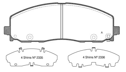 Комплект тормозных колодок OPEN PARTS BPA1484.04