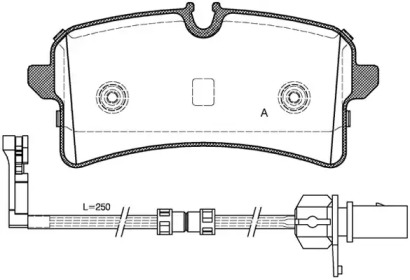 Комплект тормозных колодок OPEN PARTS BPA1505.12