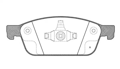 Комплект тормозных колодок OPEN PARTS BPA1510.10