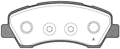 Комплект тормозных колодок OPEN PARTS BPA1530.00