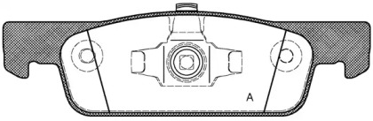 Комплект тормозных колодок OPEN PARTS BPA1540.00