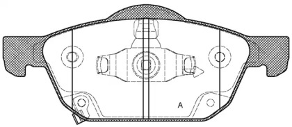 Комплект тормозных колодок OPEN PARTS BPA1552.02