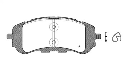 Комплект тормозных колодок OPEN PARTS BPA1559.00